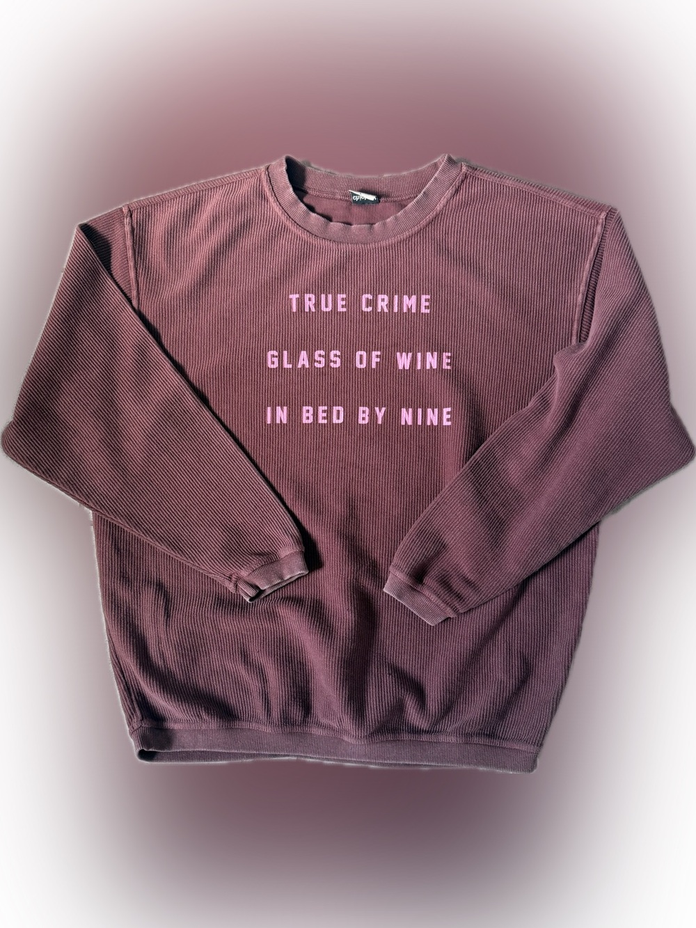 Mauve Graphic Crewneck Sweatshirt - Classic Fit